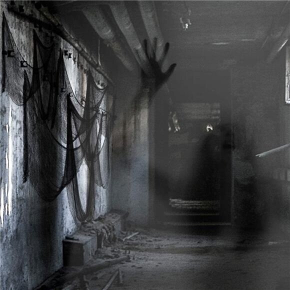 5Pcs Halloween Black Creepy Cloth- Spooky Gauze Fabric Cloth Halloween Decor - Picture 5 of 8